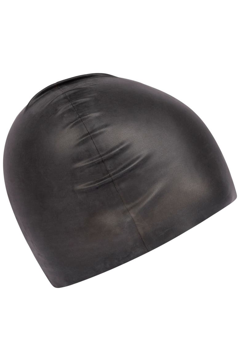 Gender Inclusive Denon Swim Cap, Alternate, color, Black