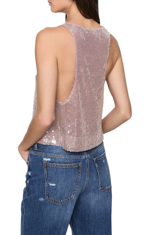 Rebecca Minkoff Rory U-neck Sequin Tank