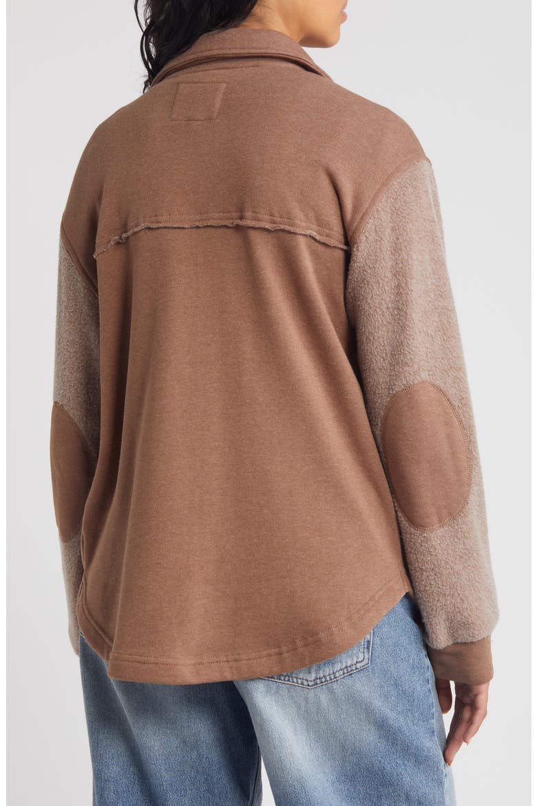 Sweatshirt Pocket Shacket, Alternate, color, SINOPIA FRESCO
