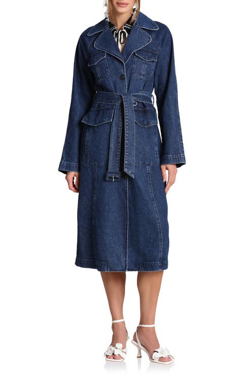 Denim Trench Coat