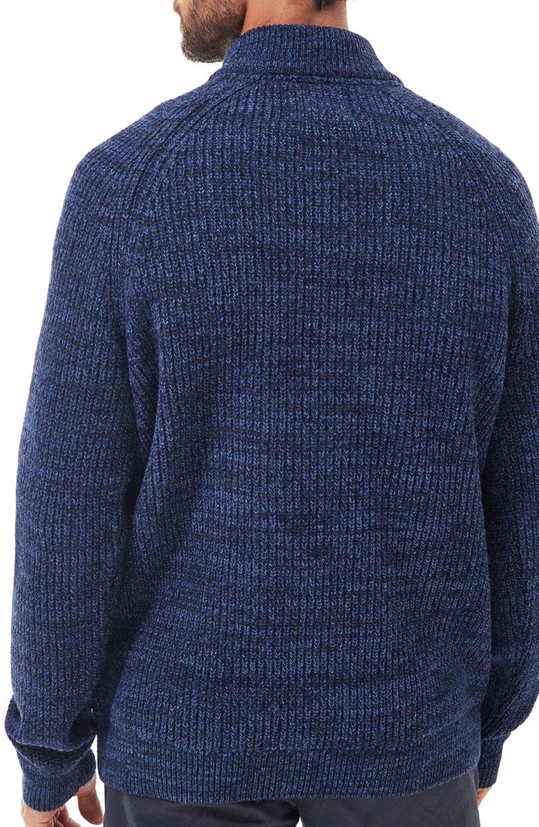 Barbour Horseford Wool Half-Zip Sweater, Alternate, color, Navy