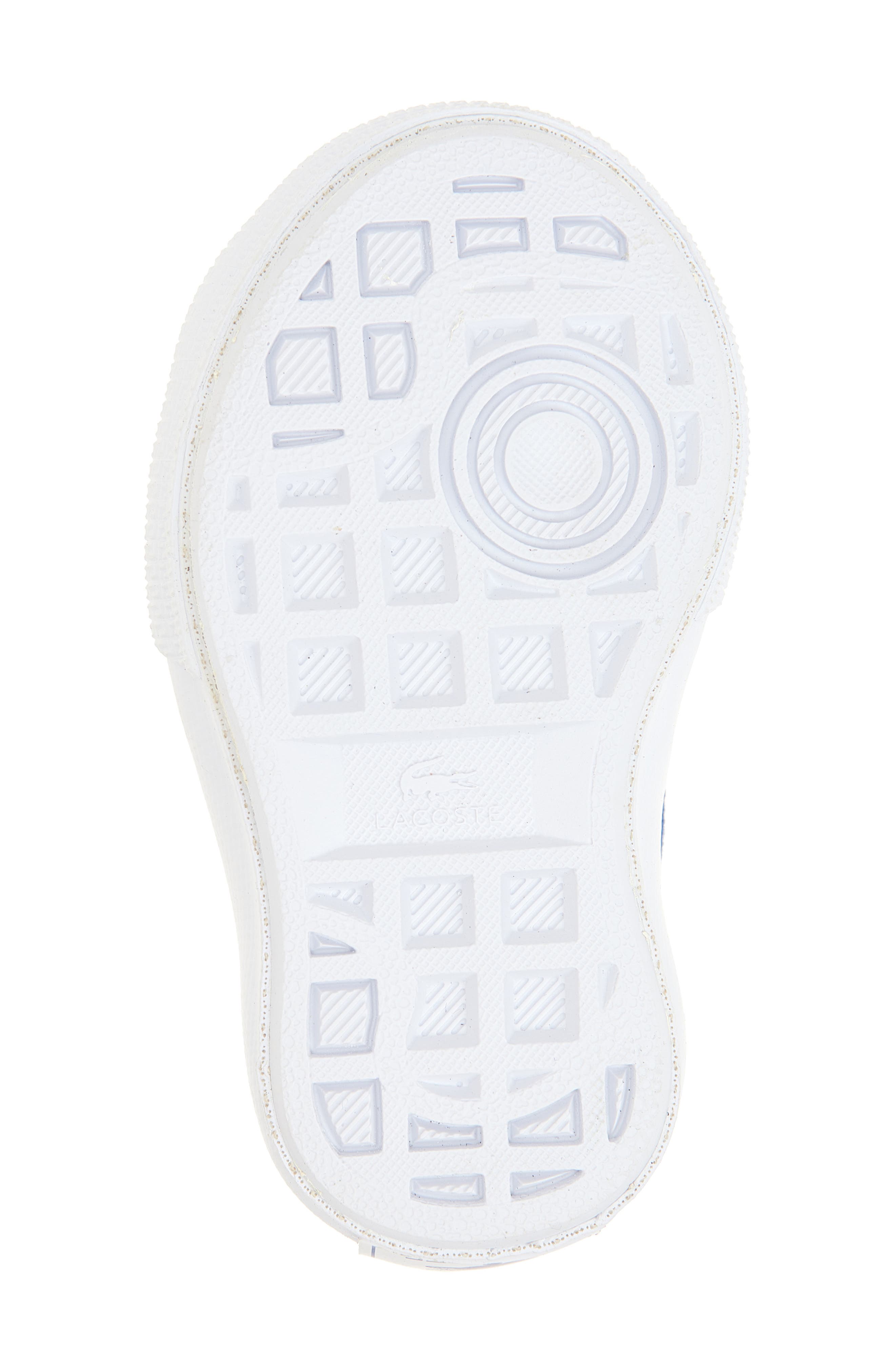 Lacoste Kids' Backcourt Sneaker, Alternate, color, Blue/ White