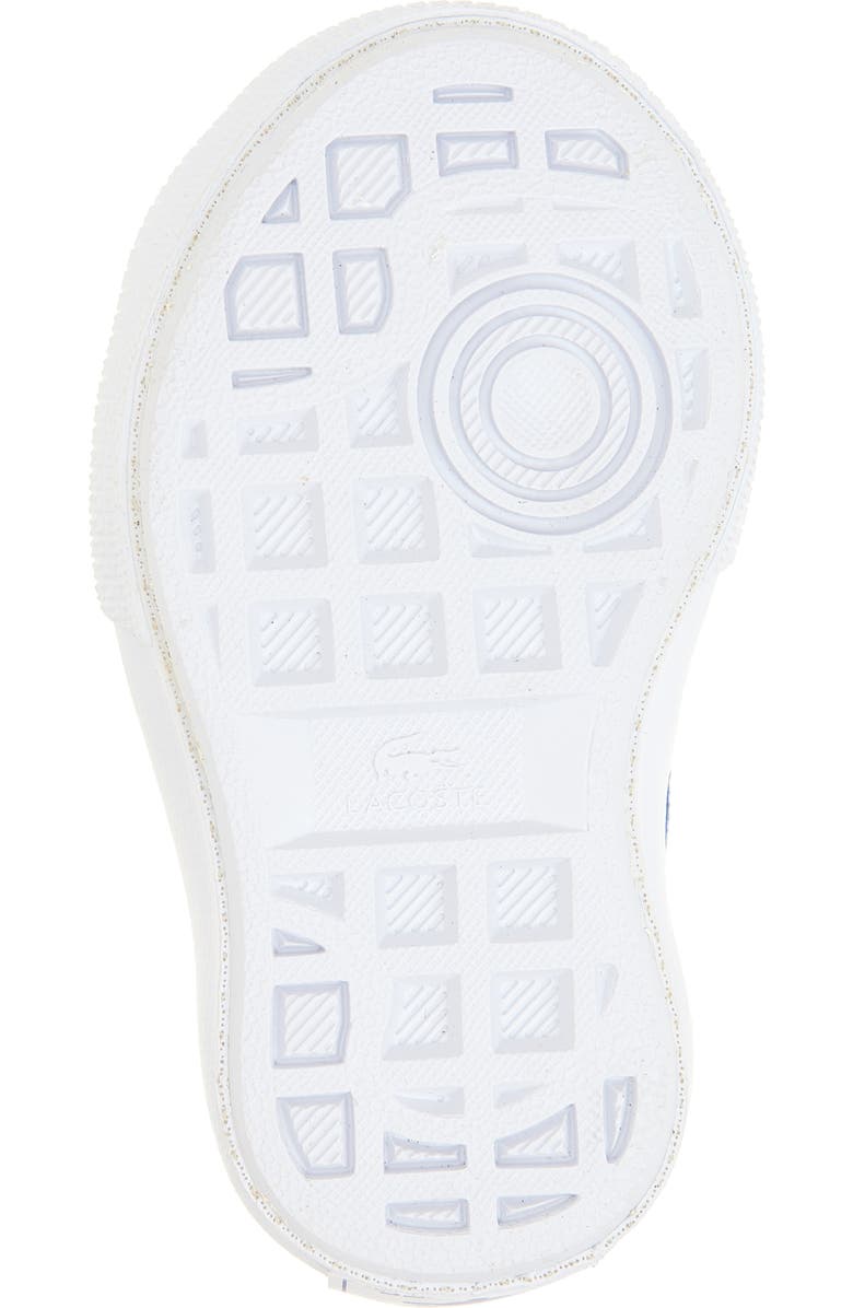 Lacoste Kids' Backcourt Sneaker, Alternate, color, Blue/ White