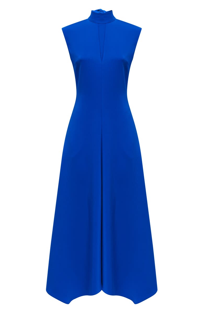 Reiss Livvy Mock Neck Open Back Fit & Flare Dress, Alternate, color,