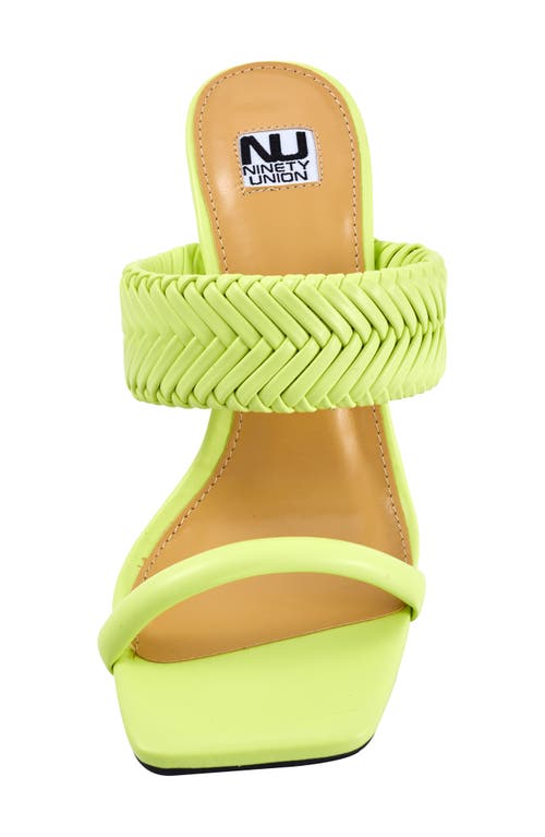 Ninety Union Malibu Slide Sandal In Lime