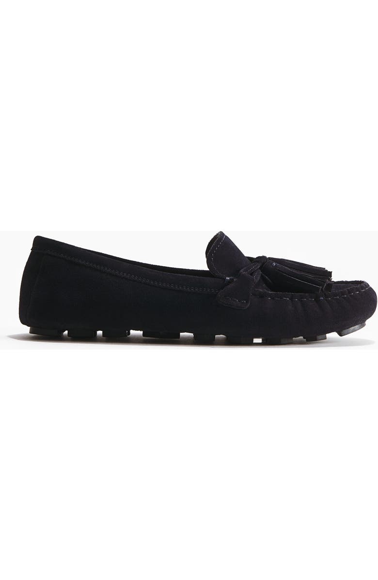 H&M Split Suede Loafers, Main, color, Navy Blue