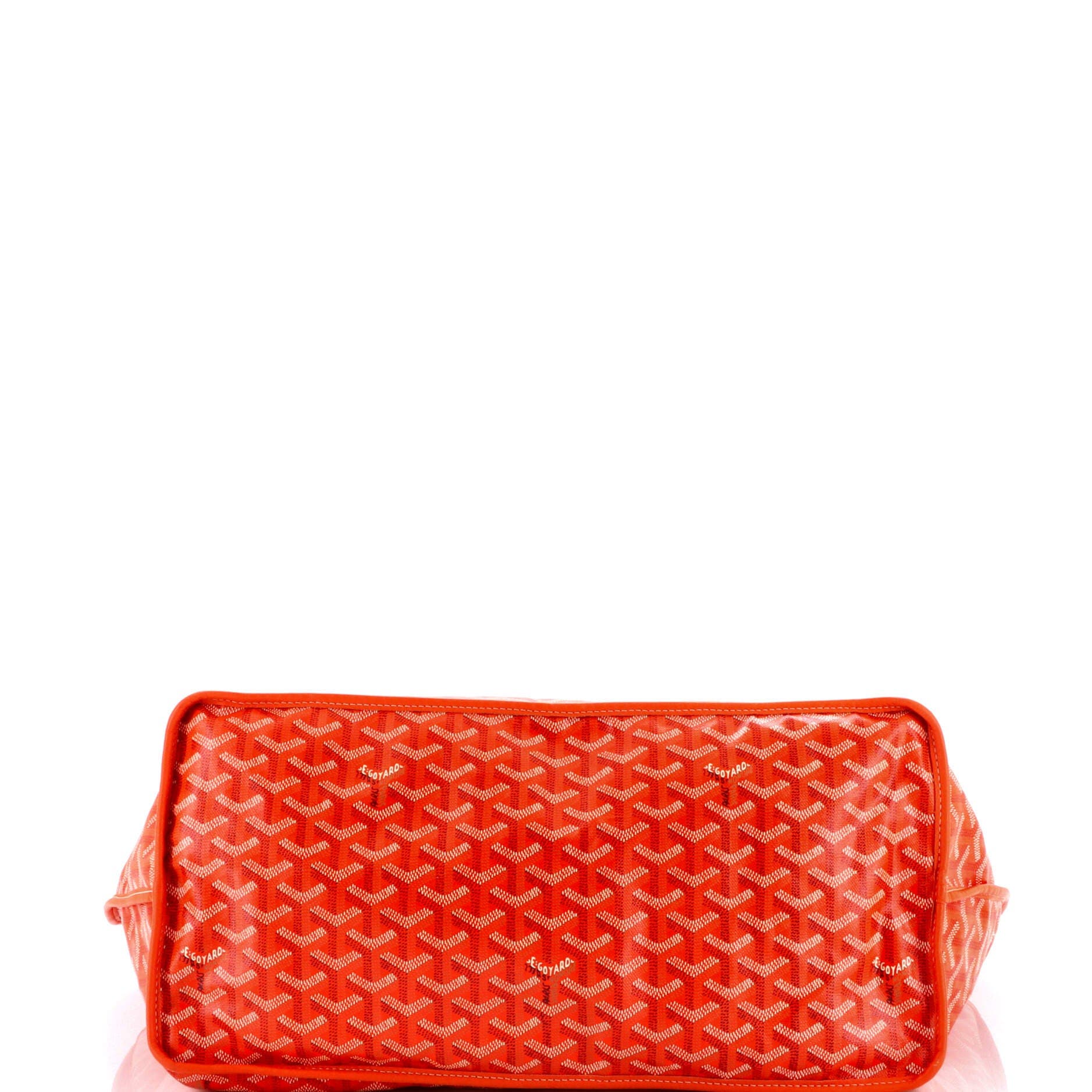 Pre-Owned Goyard Anjou Reversible Tote Coated Canvas GM, Alternate, color, Orange
