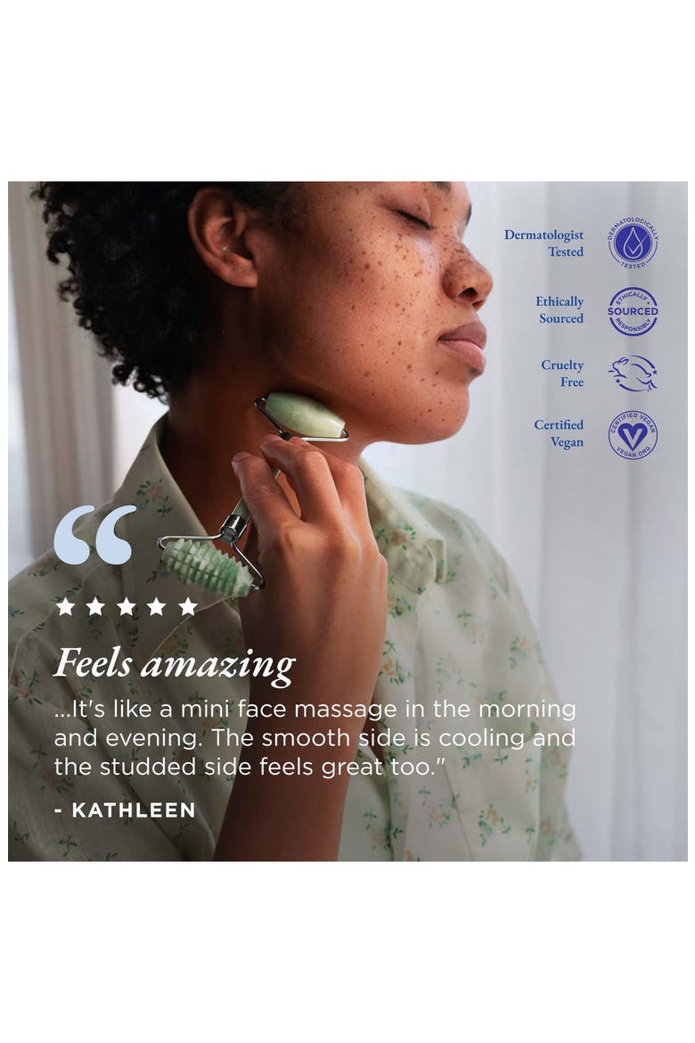 Dual Action Jade Facial Roller, Alternate, color, JADE