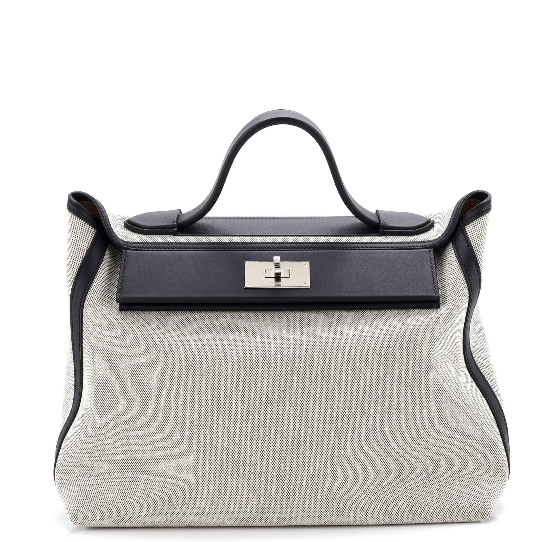 Pre-owned Hermes  Hermes 24/24 Bag Canvas And Swift 35 In Multi