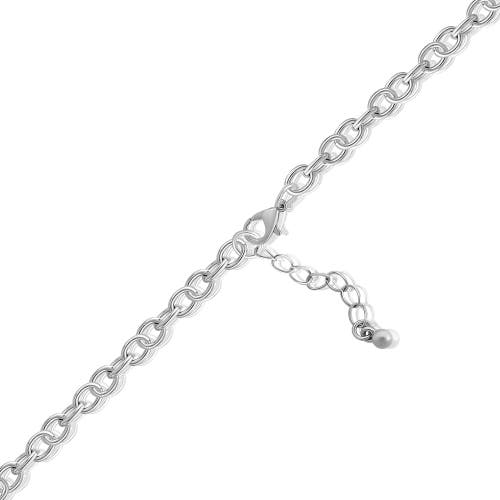 Hello Kitty Charm Hearts Bracelet In Metallic