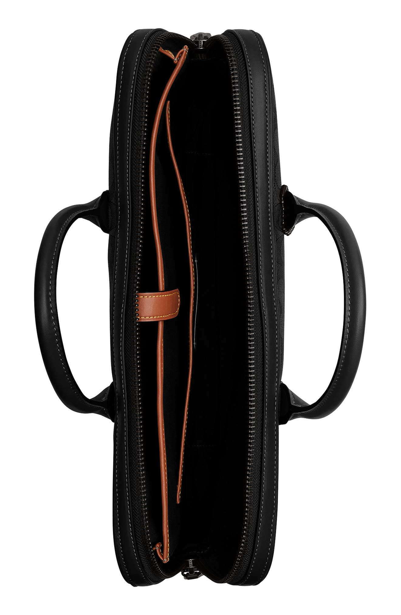 COACH Theo Logo Jacquard Briefcase, Alternate, color, 