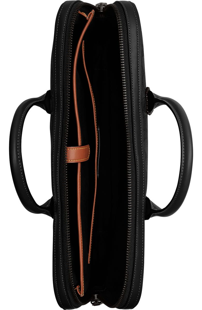 COACH Theo Logo Jacquard Briefcase, Alternate, color,