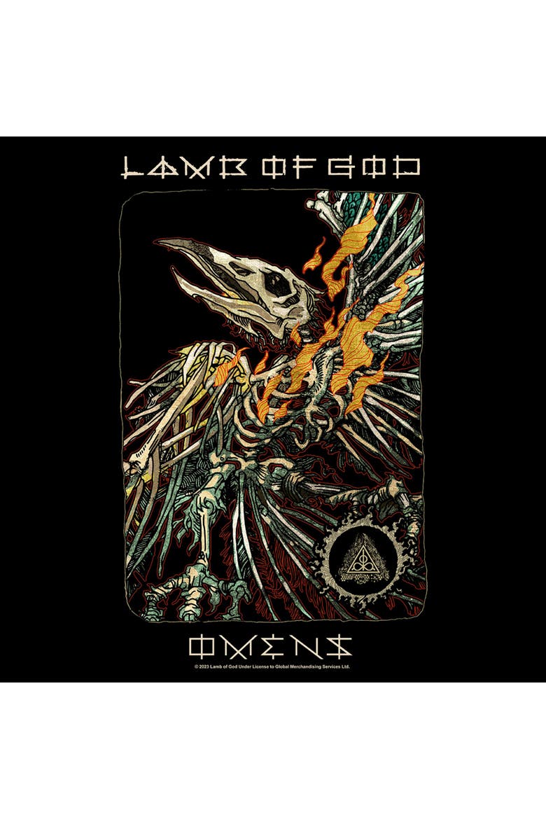 Men's Lamb of God Omens Poster  Graphic T-Shirt, Alternate, color, Black