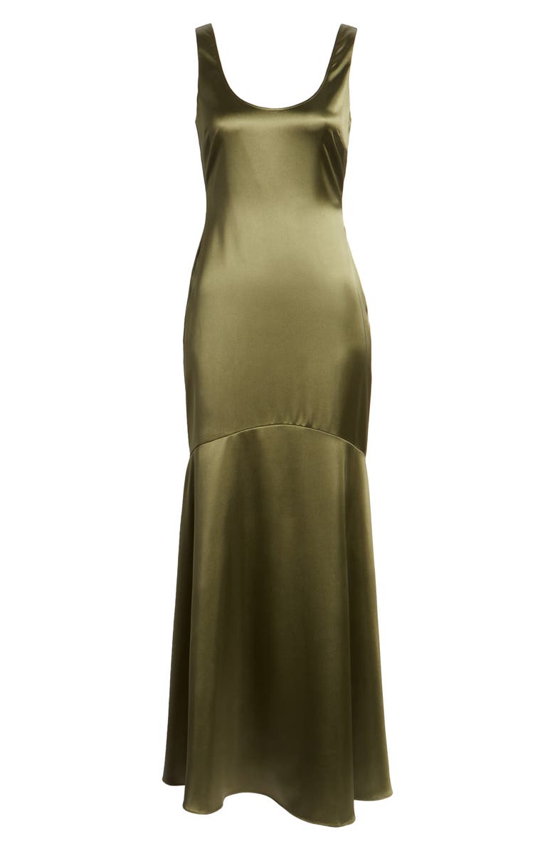 strapless open back dress Victoria Maxi Dress - Olive - Buy Women's Dresses main image 0