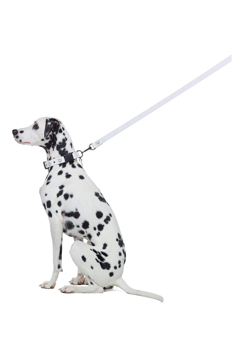 MCM Pet Leash in Visetos, Alternate, color, White