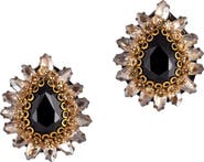 Deepa Gurnani Leesha Crystal Stud Earrings