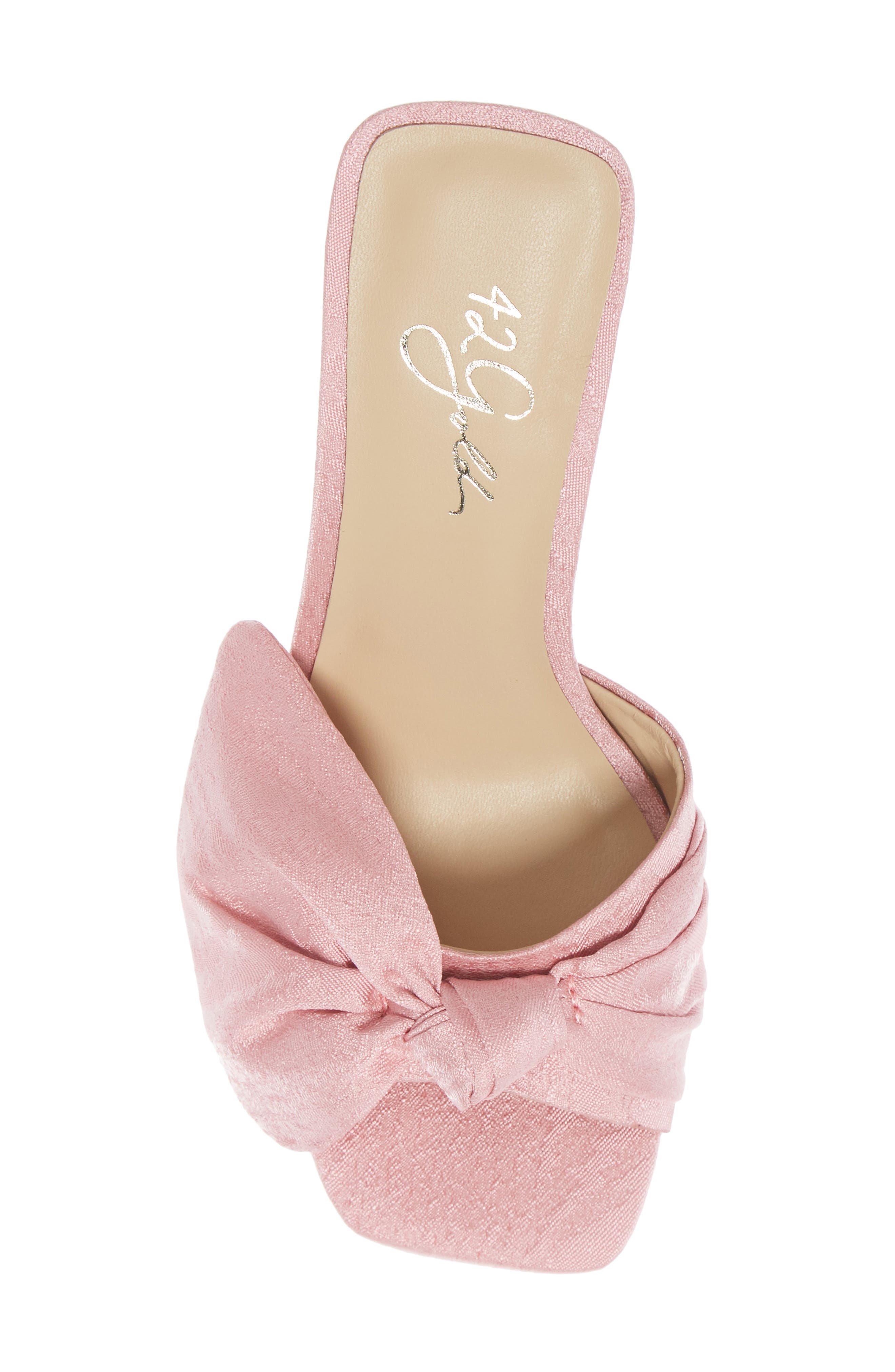 Savvy Bow Slide Sandal, Alternate, color, PINK