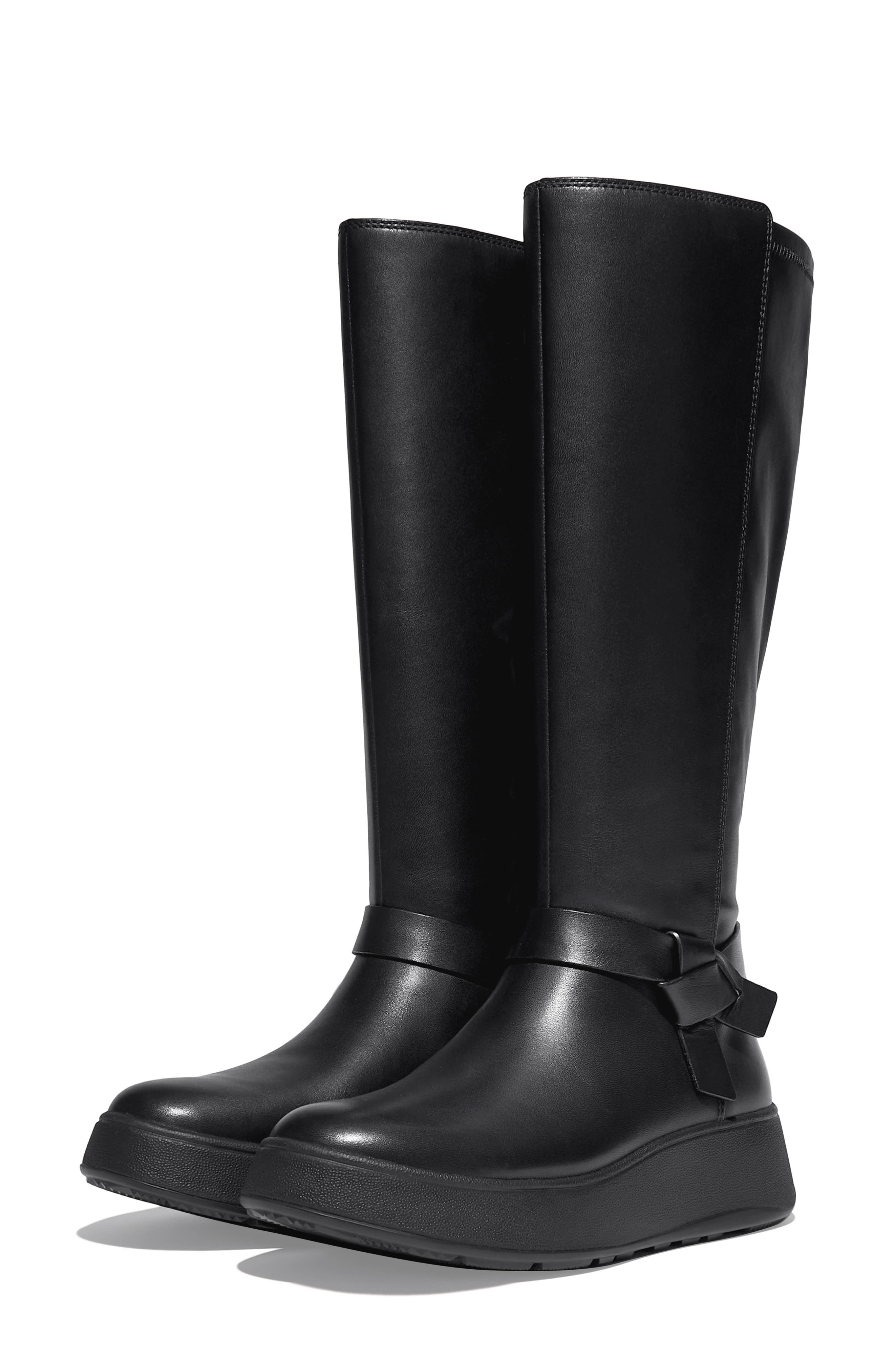 FitFlop F-Mode Knot Flatform Boot, Alternate, color, 