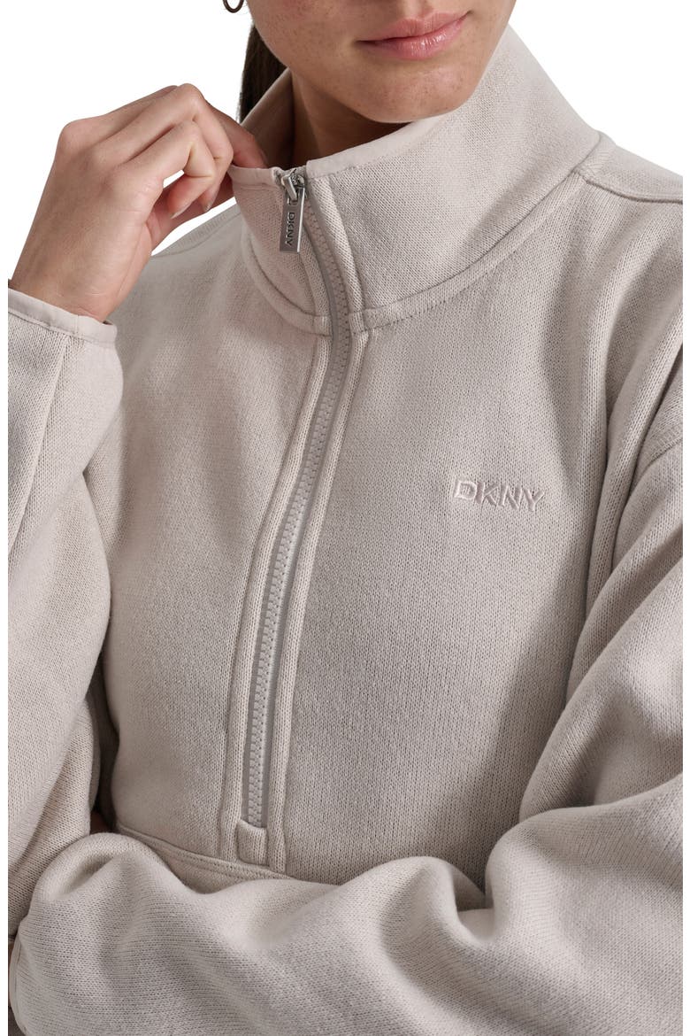 Half Zip Fleece Sweatshirt, Alternate, color, OAT