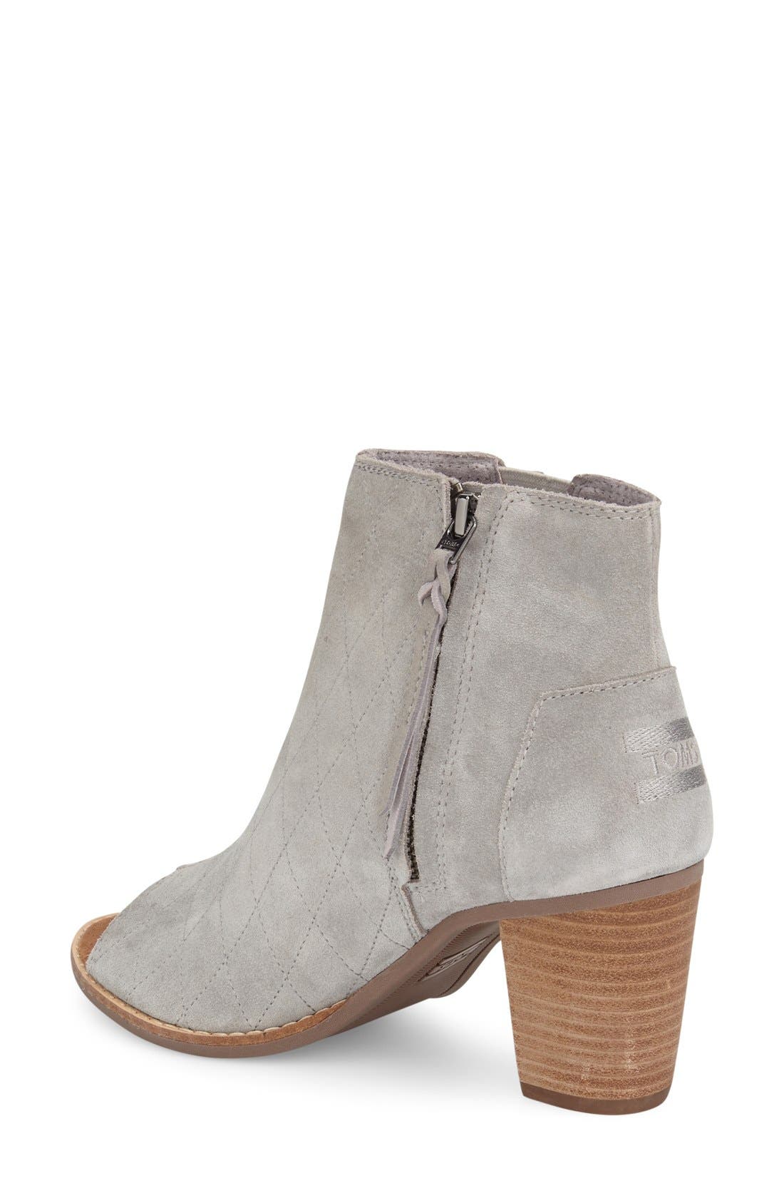 TOMS 'Majorca' Peep Toe Bootie, Alternate, color, 