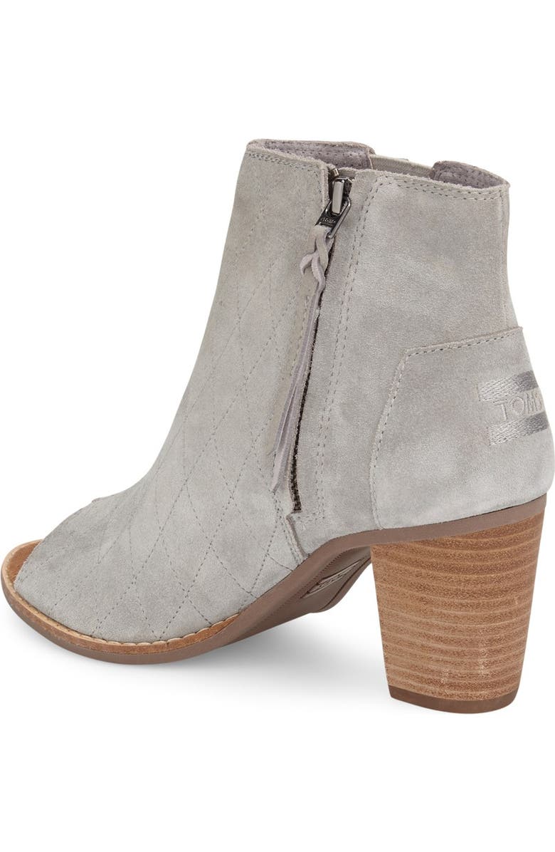 TOMS 'Majorca' Peep Toe Bootie, Alternate, color,