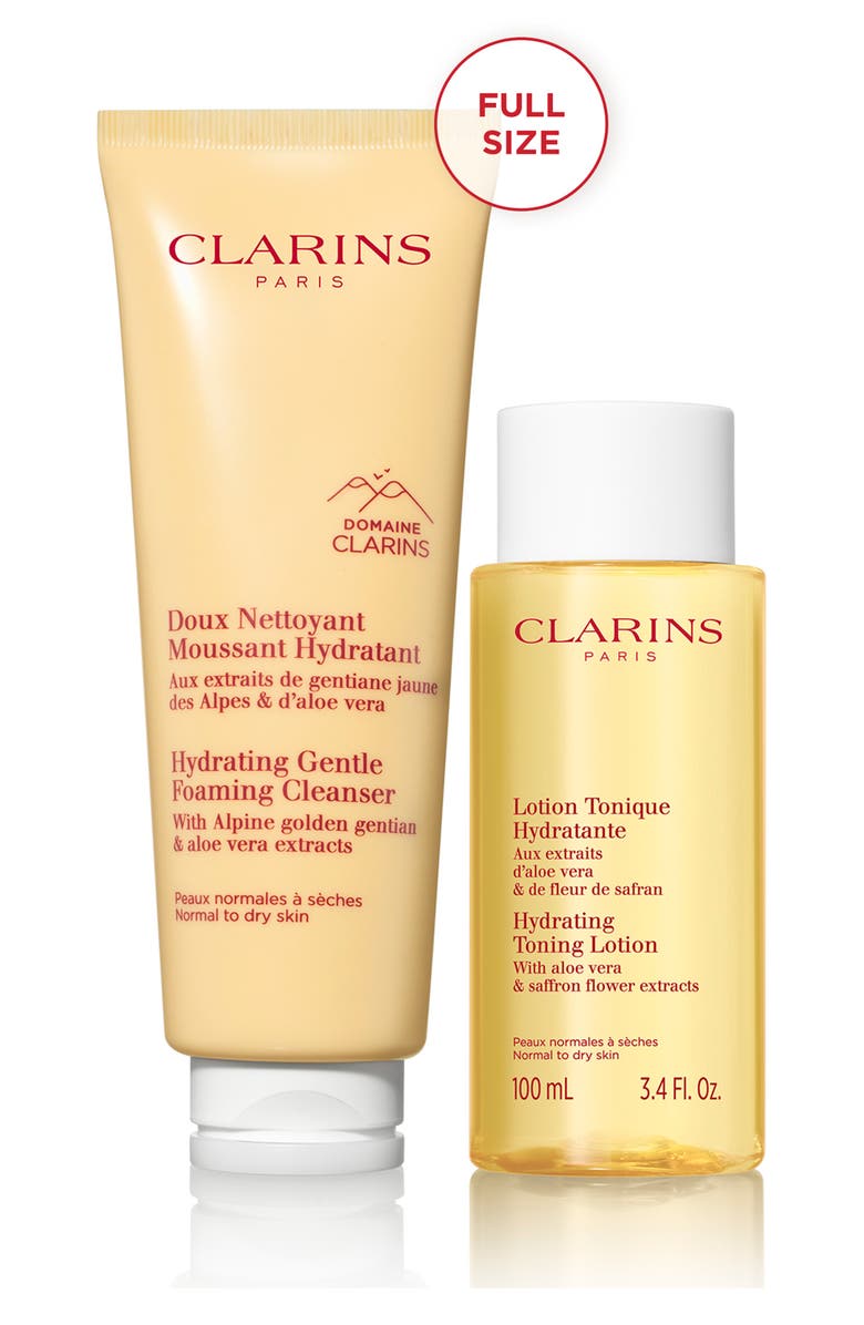 Clarins Hydrating Cleansing Skincare Set (Limited Edition) $46 Value, Alternate, color, 
