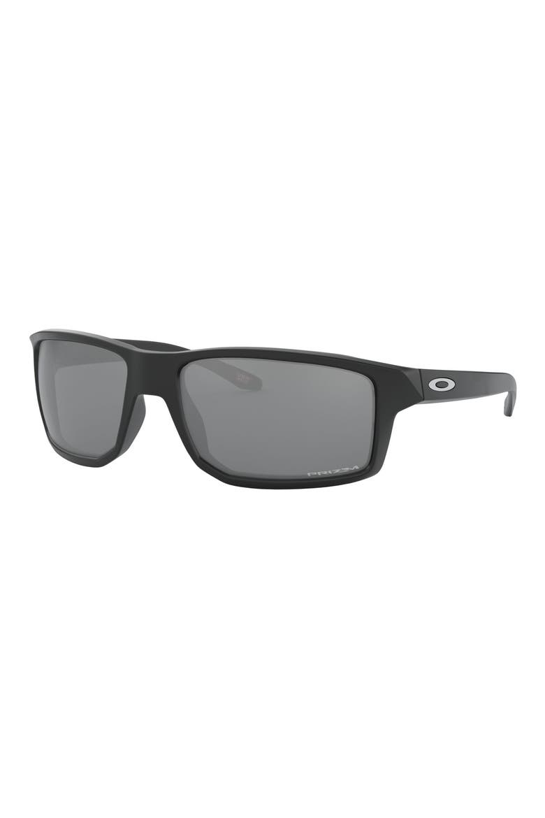 Gibston 61mm Wrap Sunglasses, Alternate, color, MATTE BLACK