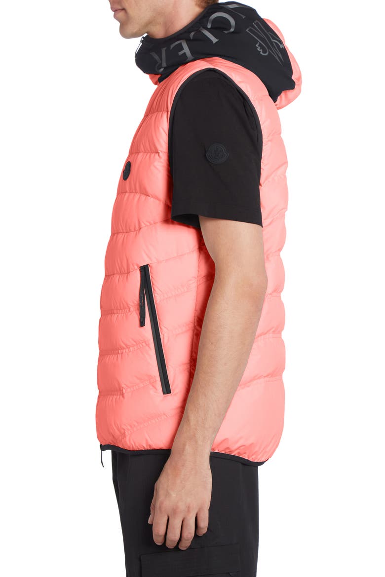 Nubiera Hooded Down Vest, Alternate, color, DESERT ROSE