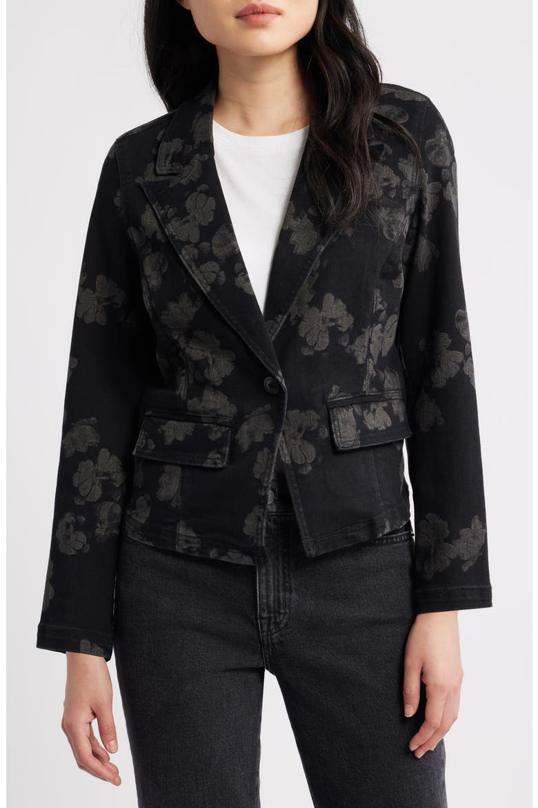 Floral Denim Blazer, Alternate, color, ALL OVER FLORAL