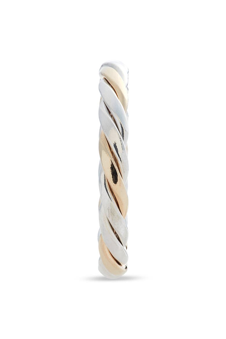 Mixed Metal Twist Band Ring, Alternate, color, GOLD FILL AND STERLING SILVER
