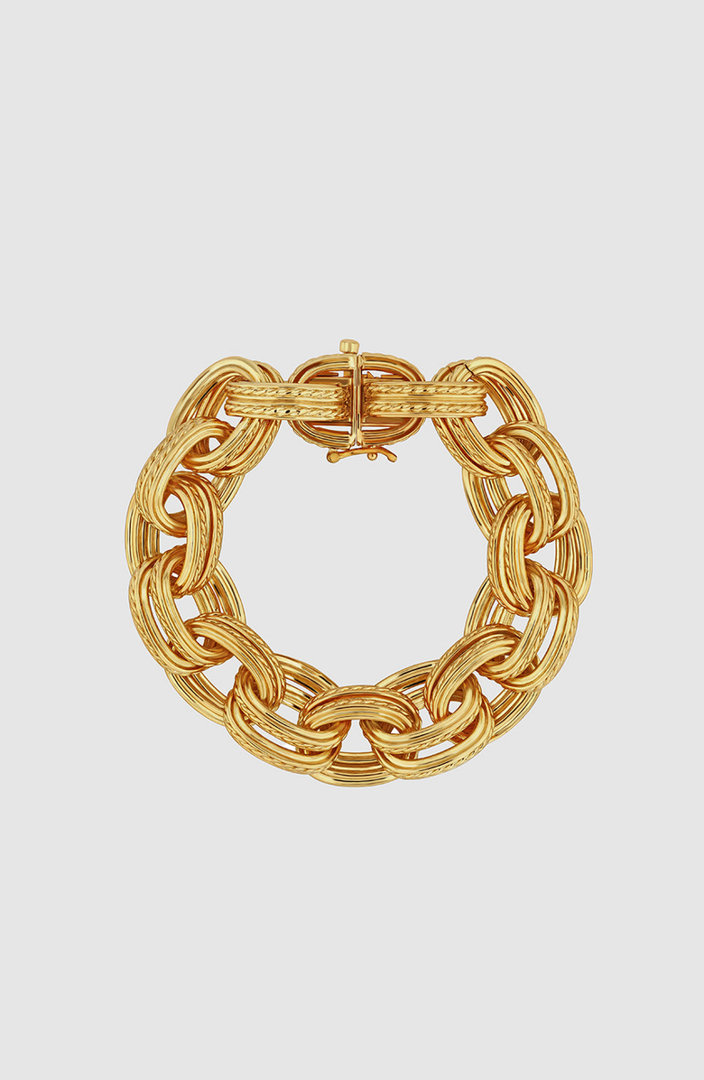 ANINE BING Double Link Chain Bracelet, Main, color, 