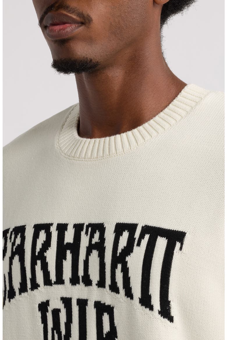 Deck Logo Sweater, Alternate, color, WAX / BLACK