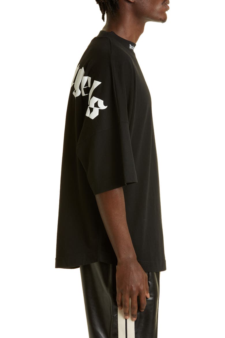 Classic Logo Oversize Cotton Tee, Alternate, color, BLACK WHITE