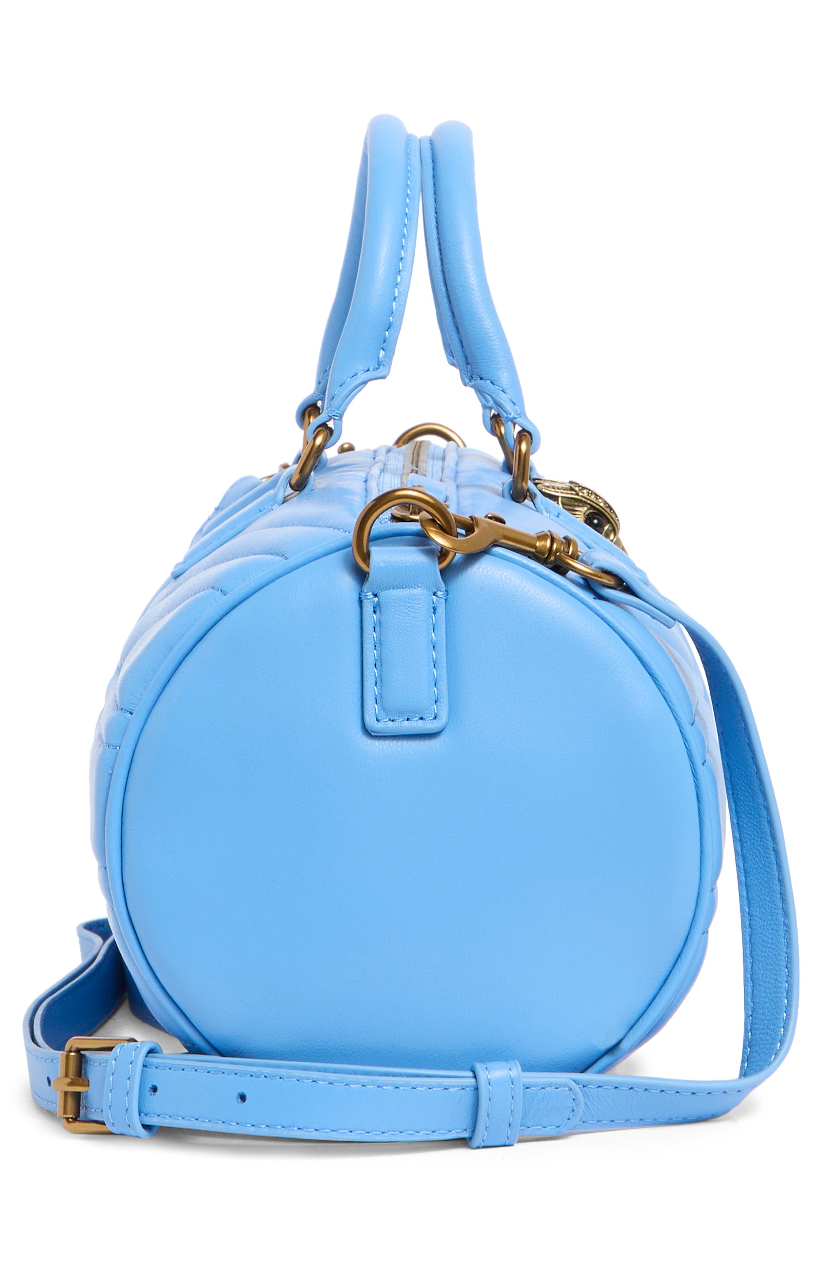 Kurt Geiger London Kensington UJ Quilted Leather Barrel Bag, Alternate, color, 