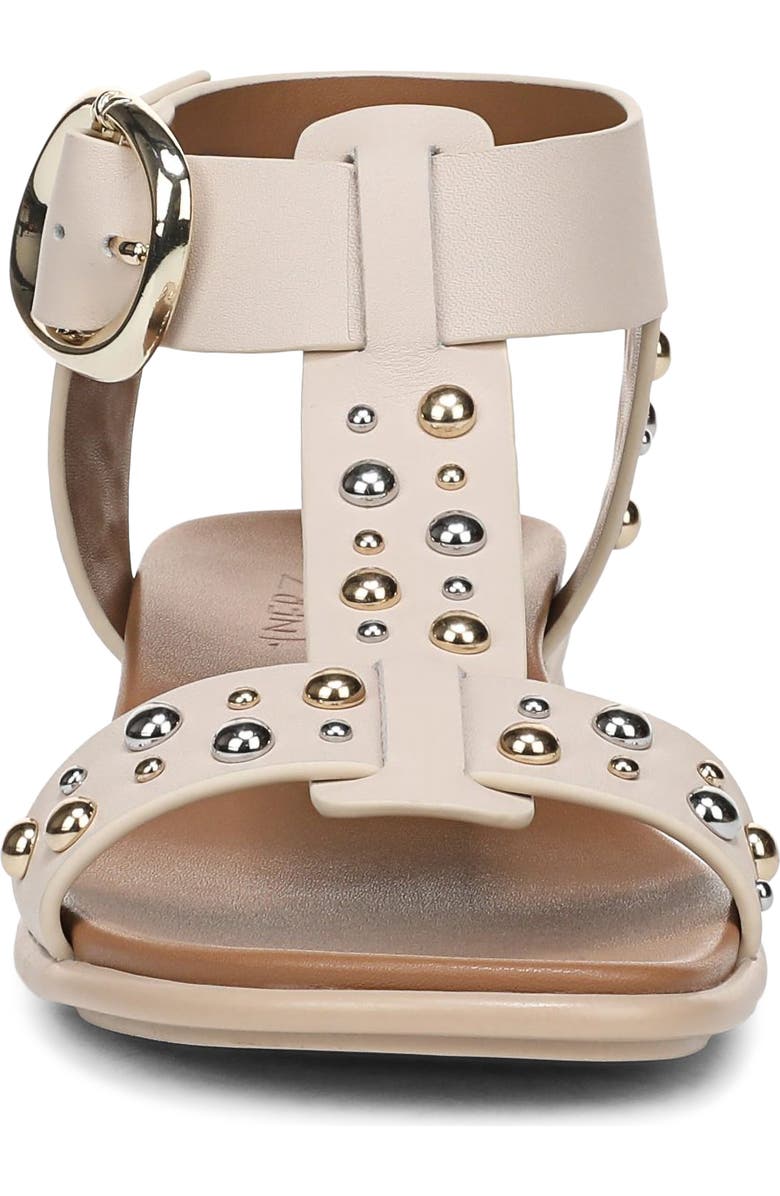 Naturalizer Brandy Stud Ankle Strap Sandal, Alternate, color, Ivory Mist