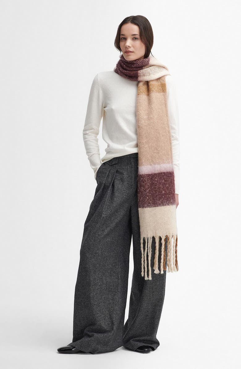 Barbour Isla Tartan Scarf, Main, color,