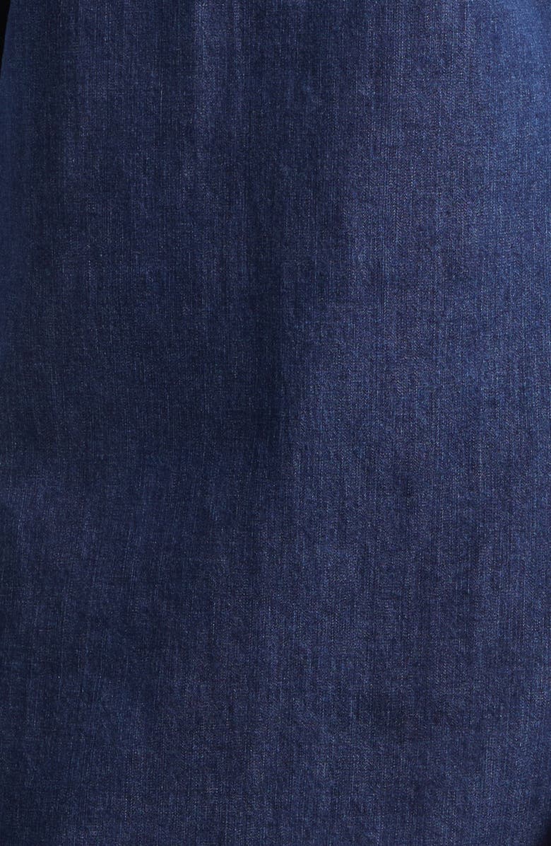 Cinq à Sept Dany Fringe Denim Shirtdress, Alternate, color, Twilight