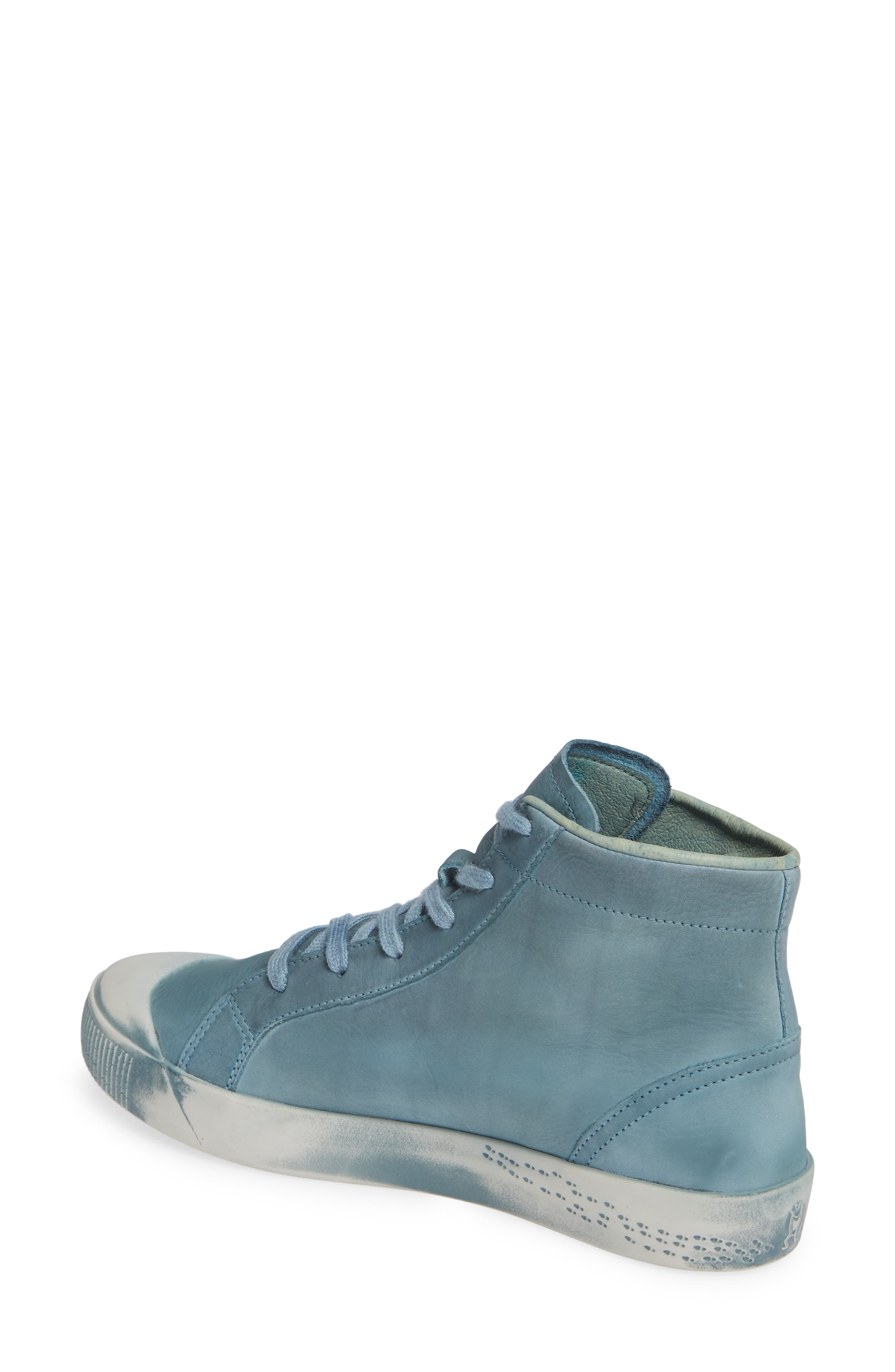Kip High Top Sneaker, Alternate, color, NUDE BLUE WASHED LEATHER