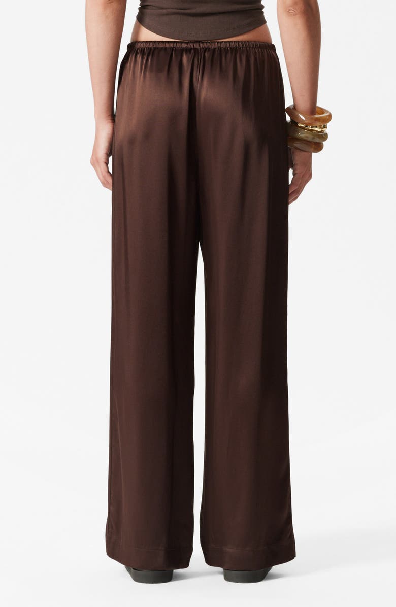 & Other Stories Didi Drawstring Wide Leg Pants, Alternate, color, Brown Dark