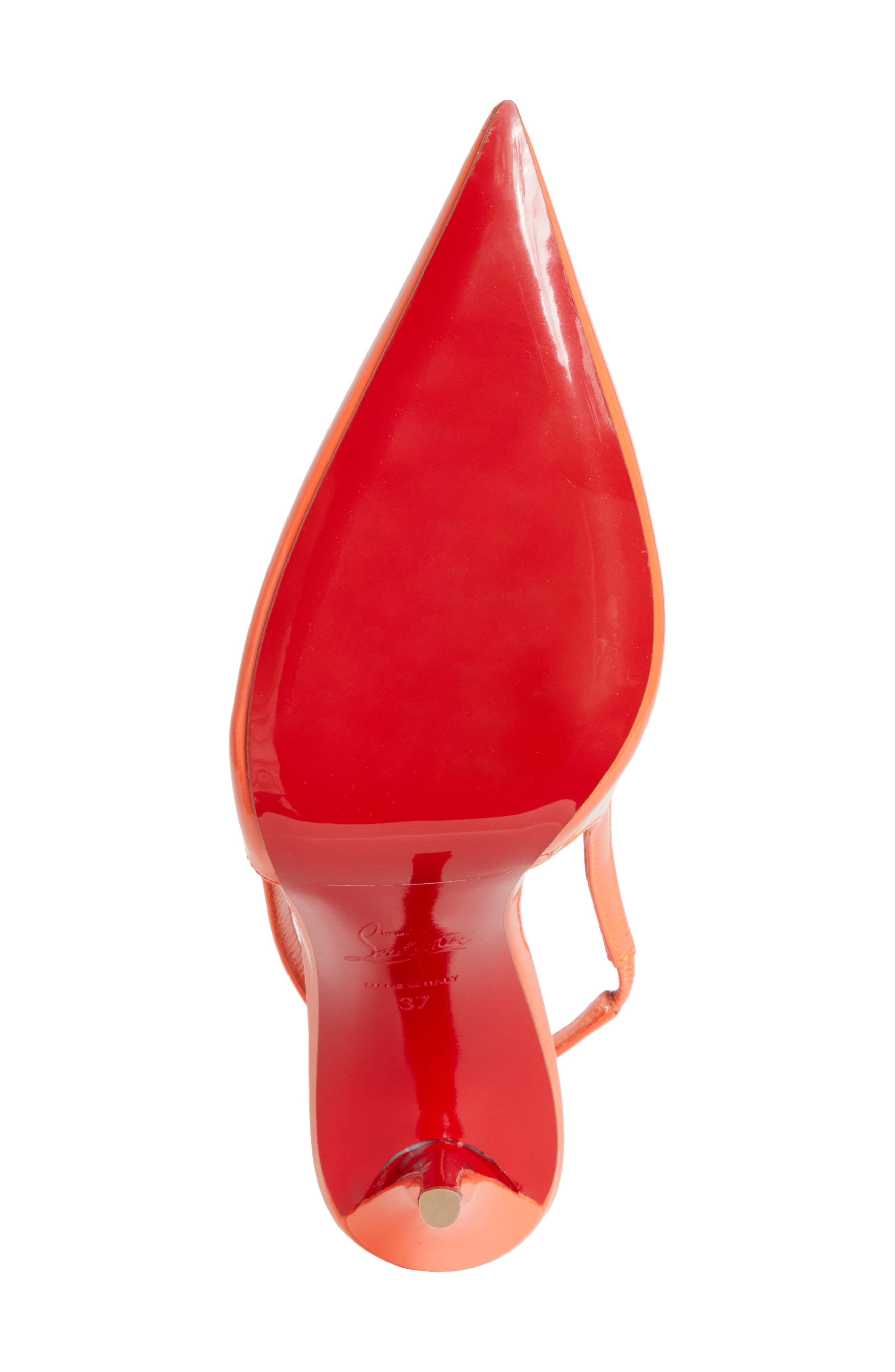 Christian Louboutin 100MM MISS Z SLINGBACK PUMP, Alternate, color, Caruzo/ Caruzo