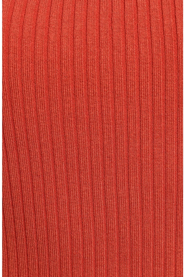 Shani Rib Top, Alternate, color, BRICK RED