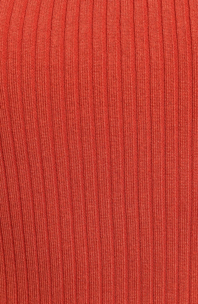 Petal & Pup Shani Rib Top, Alternate, color, Brick Red