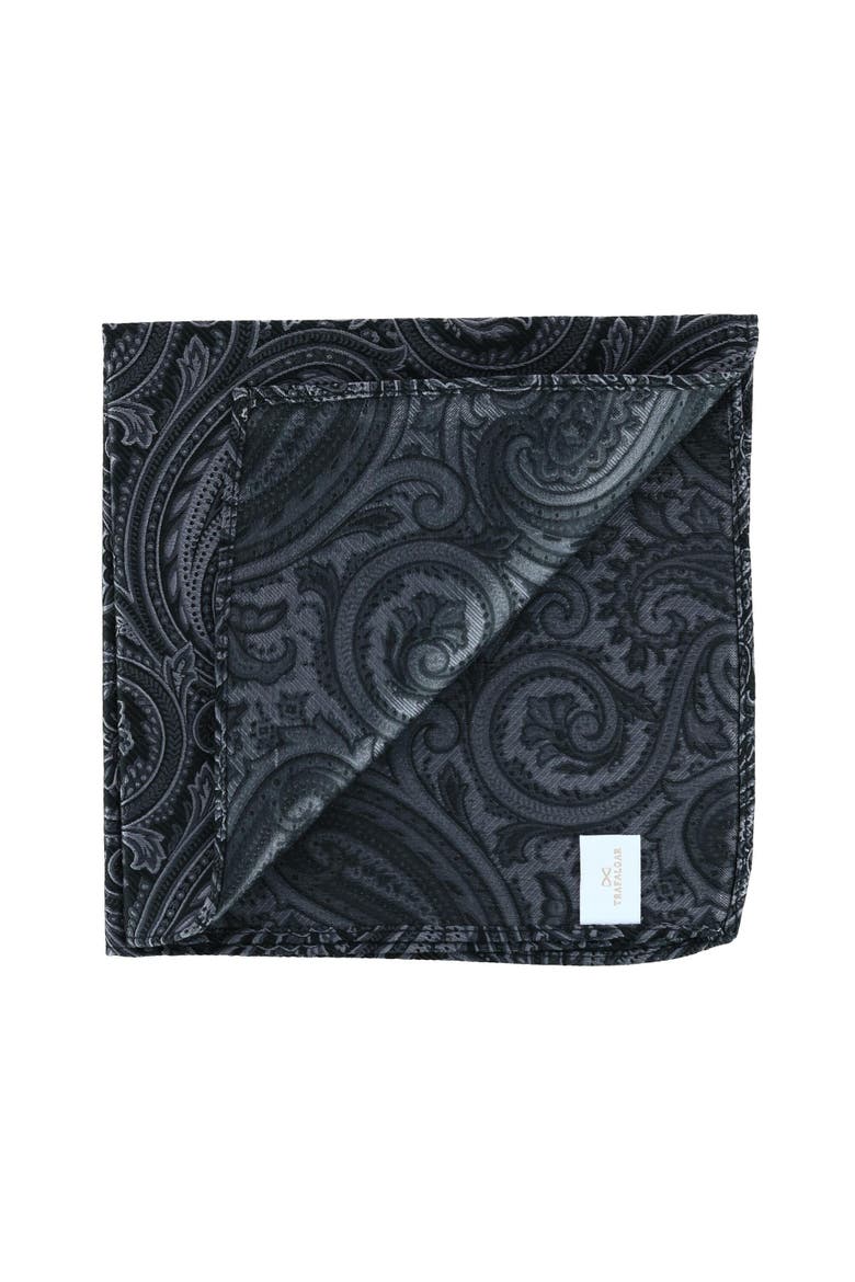 Sobee Collection 12-inch Silk Pocket Square Trio 3 Pack, Alternate, color, Black, Blue, Pink