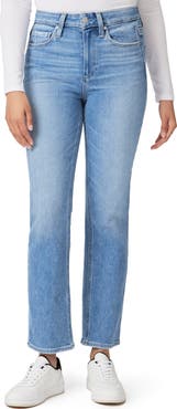 PAIGE Cindy High Waist Ankle Straight Leg Jeans | Nordstromrack