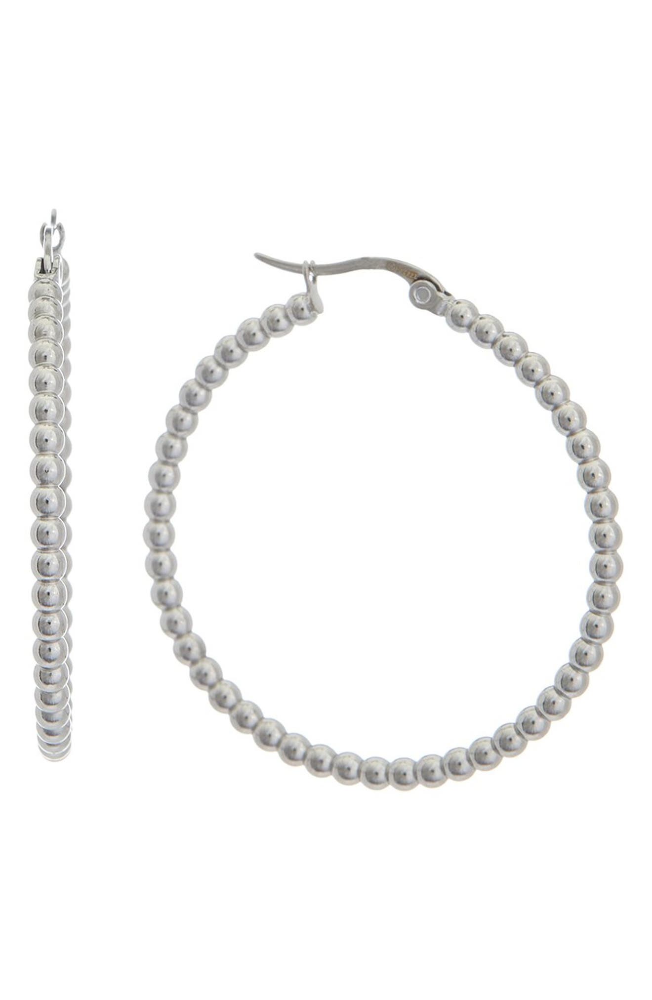 Beaded Hoop Earrings