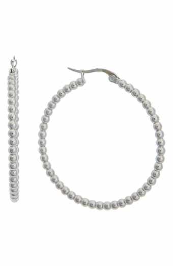 Beaded Hoop Earrings
