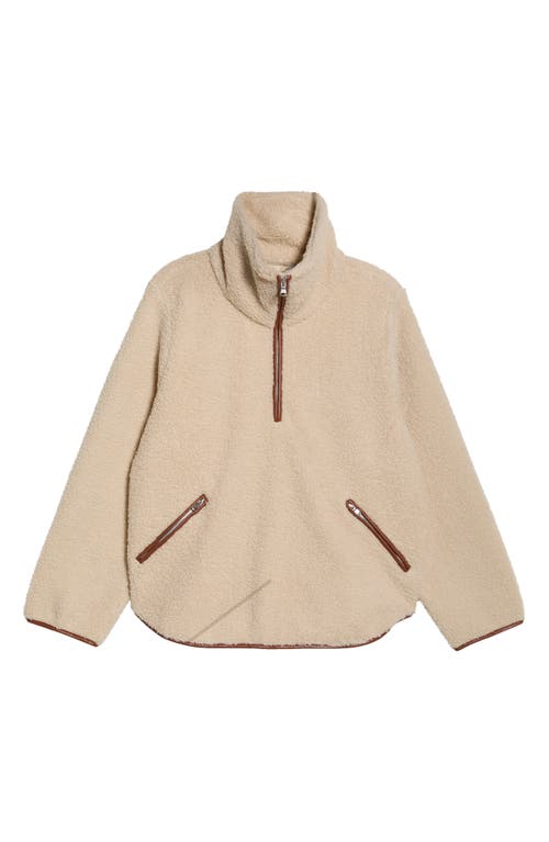 Tommy Bahama High Pile Fleece Half-zip In Gold