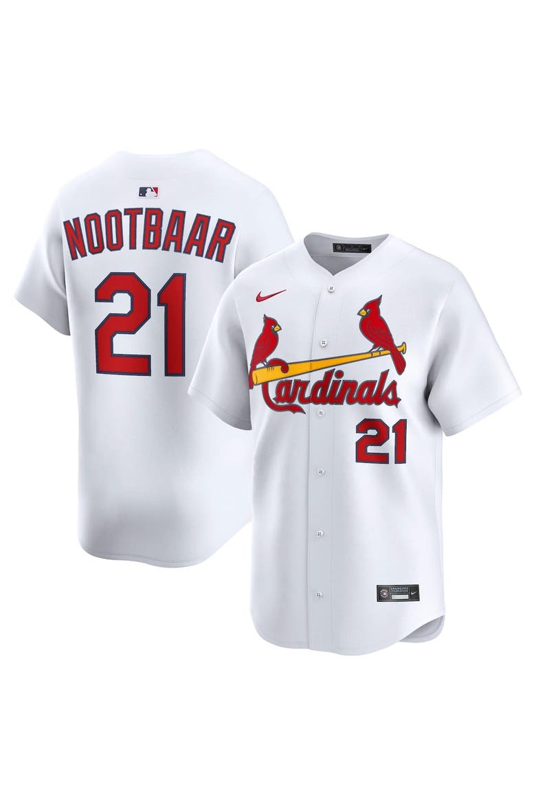Men's Nike Lars Nootbaar White St. Louis Cardinals Home Limited Player Jersey, Main, color, White