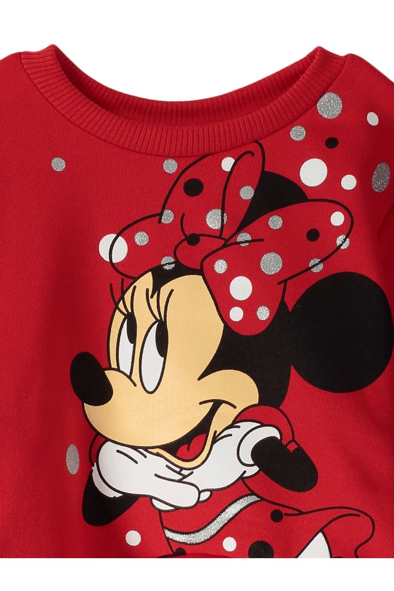 Minnie Mouse Sweatshirt & Leggings Set, Alternate, color, Red/Black
