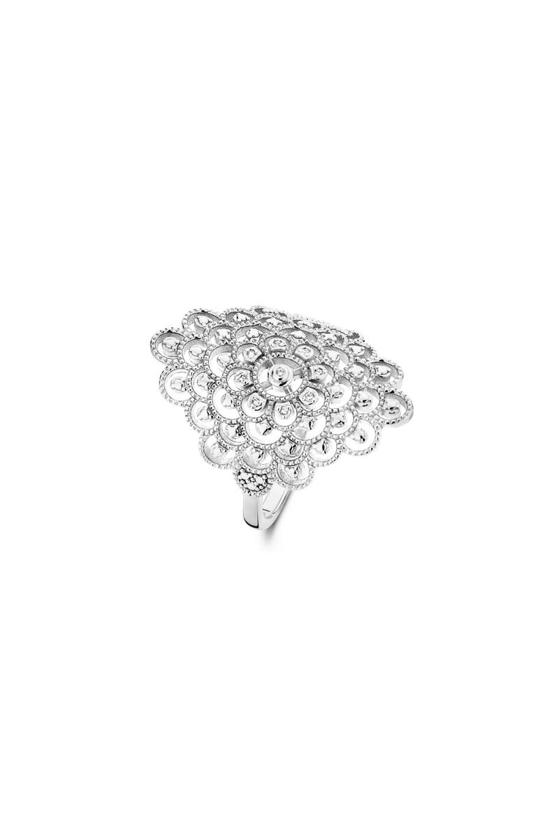 DPT Antwerp Blessed Ring, Main, color, White Rhodium